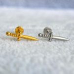 Labret Titânio Rosca Interna Adaga