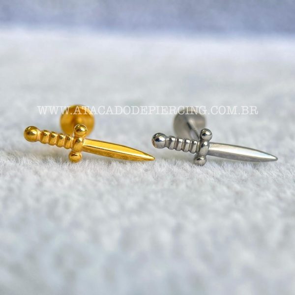 Labret Titânio Rosca Interna Adaga - Imagem 1