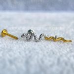 Labret Rosca Interna Titânio Cobra - Imagem 2