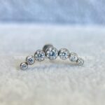 Labret Rosca Interna Titânio Cluster Zircônias