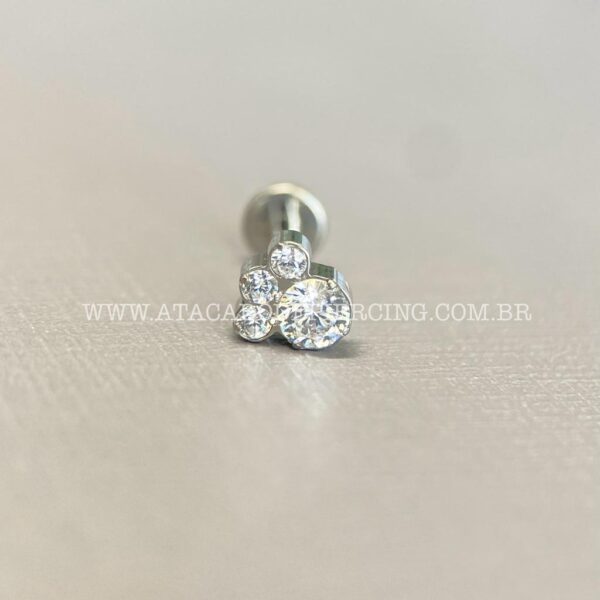 Labret Rosca Interna Titânio Zircônias - Imagem 5