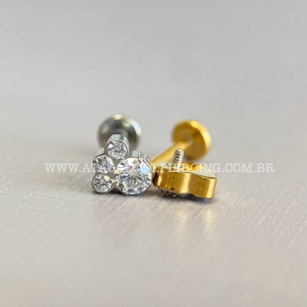 Labret Rosca Interna Titânio Zircônias - Imagem 3