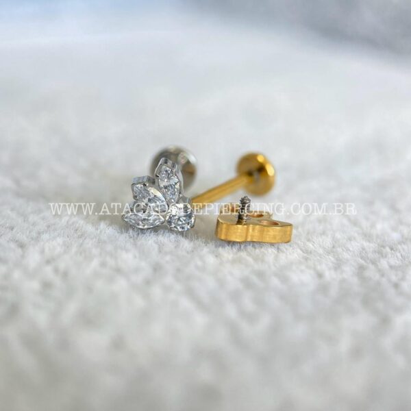 Labret Rosca Interna Titânio Zircônias - Imagem 2