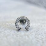 Labret Rosca Interna Titânio Ferradura Zircônias - Imagem 6