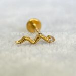 Labret Rosca Interna Titânio Cobra Zircônia - Imagem 5
