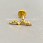 Labret Rosca Interna Titânio Cobra Zircônia - Imagem 7