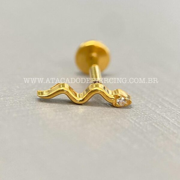 Labret Rosca Interna Titânio Cobra Zircônia - Imagem 7