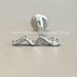 Labret Rosca Interna Titânio Cobra Zircônia - Imagem 6