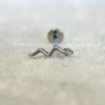Labret Rosca Interna Titânio Cobra Zircônia - Imagem 4