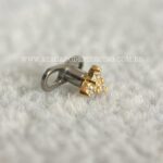 Kit Microdermal Titânio Topo Ouro 18K Trinity Zircônias - Imagem 3