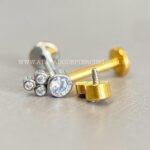 Labret Aço Rosca Interna Zircônias - Imagem 8