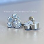 Labret Aço Rosca Interna Zircônias - Imagem 3