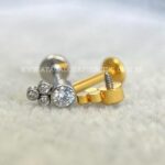 Labret Aço Rosca Interna Zircônias - Imagem 3