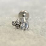 Labret Aço Rosca Interna Zircônias - Imagem 4