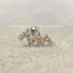 Minibarbell Prata 925 Zircônias - Imagem 3