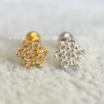 Minibarbell Prata 925 Flor Zircônias