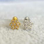 Minibarbell Prata 925 Flor Zircônias - Imagem 4