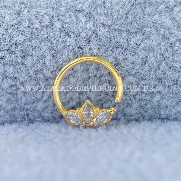 Argola Prata 925 Zircônia - Imagem 3