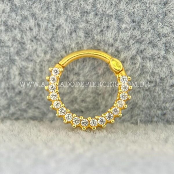 Argola Prata 925 Zircônia - Imagem 4