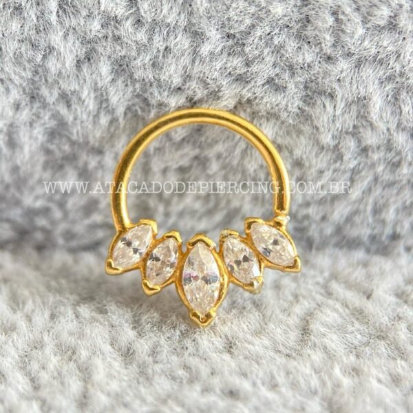 Argola Prata 925 Zircônia - Imagem 3