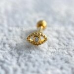 Minibarbell Prata 925 Olho Zircônia - Imagem 3