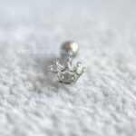Minibarbell Prata 925 Coroa Zircônias - Imagem 6