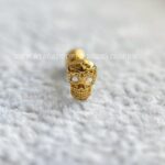 Minibarbell Prata 925 Caveira - Imagem 3