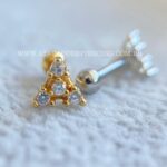 Minibarbell Prata 925 Zircônias - Imagem 5