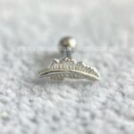 Minibarbell Prata 925 Pena - Imagem 4