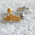 Minibarbell Prata 925 Pena - Imagem 3