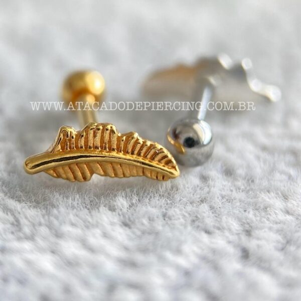 Minibarbell Prata 925 Pena - Imagem 3