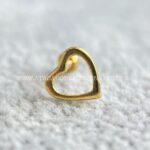 Minibarbell Prata 925 Coração Vazado - Imagem 4