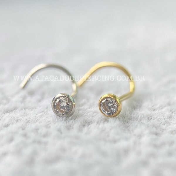 Nostril Ouro 18K Zircônia - Imagem 7