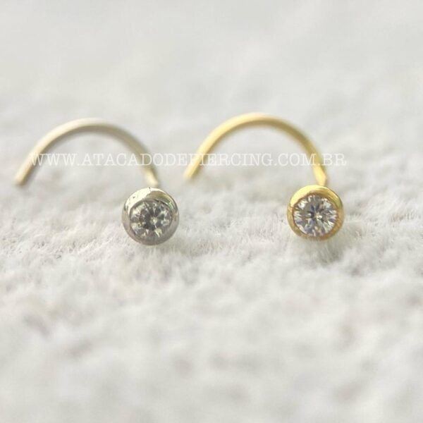 Nostril Ouro 18K Zircônia - Imagem 4