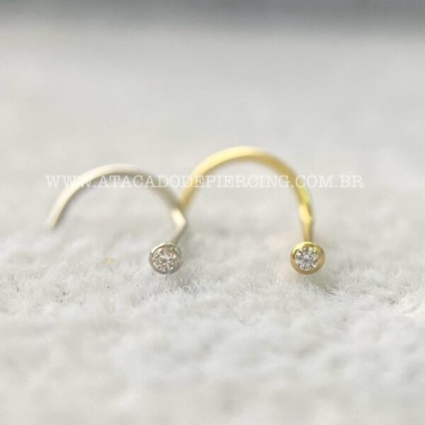 Nostril Ouro 18K Zircônia - Imagem 2