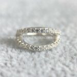 Argola Prata 925 Dupla Vazada Zircônias - Imagem 2