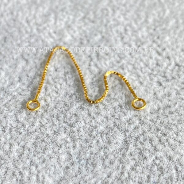 Corrente Para Piercing Prata 925 - Imagem 5