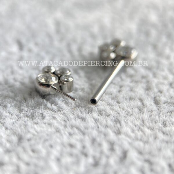 Barbell Titânio Zircônias Push-Pin - Imagem 3