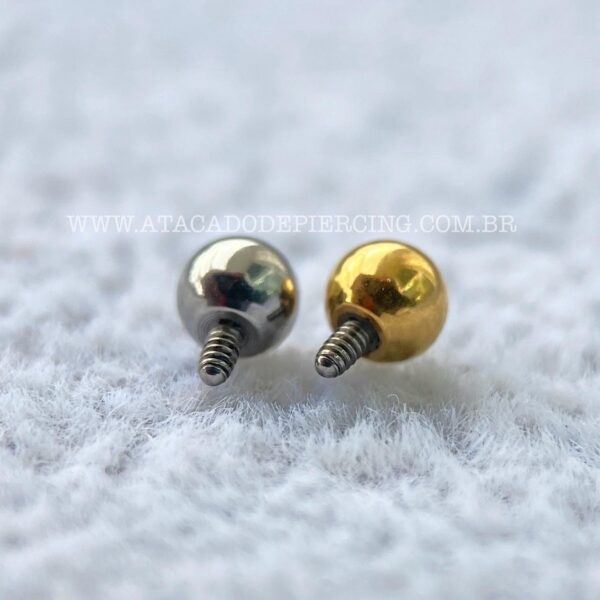 Esfera para Piercing Titânio Rosca Interna - Imagem 1