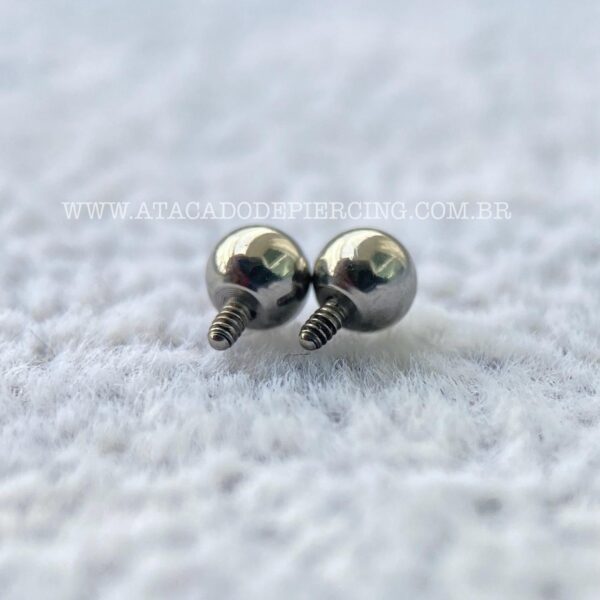 Esfera para Piercing Titânio Rosca Interna - Imagem 9
