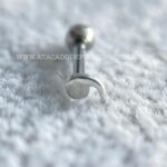 Minibarbell Prata 925 Virgula - Imagem 3