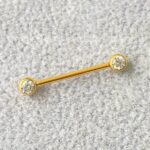 Barbell Titânio Zircônia Rosca Interna - Imagem 2