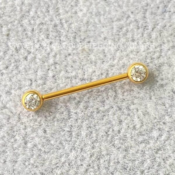 Barbell Titânio Zircônia Rosca Interna - Imagem 2