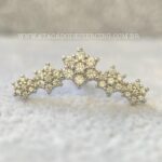 Labret Aço Rosca Interna Flores Zircônias - Imagem 3