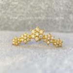 Labret Aço Rosca Interna Flores Zircônias - Imagem 2