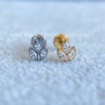 Labret Rosca Interna Titânio Flor de Lotus Zircônia
