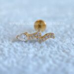 Labret Rosca Interna Titânio Cobra Zircônias - Imagem 3