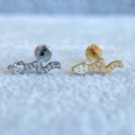Labret Rosca Interna Titânio Cobra Zircônias