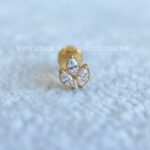 Labret Rosca Interna Titânio Flor de Lotus Zircônia - Imagem 3