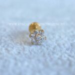 Labret Rosca Interna Titânio Flor Zircônias - Imagem 3